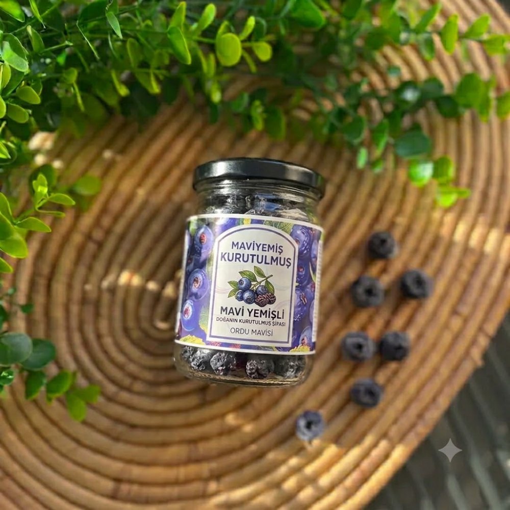 Mavi Yemişli Kurutulmuş Yaban Mersini 100 Gram